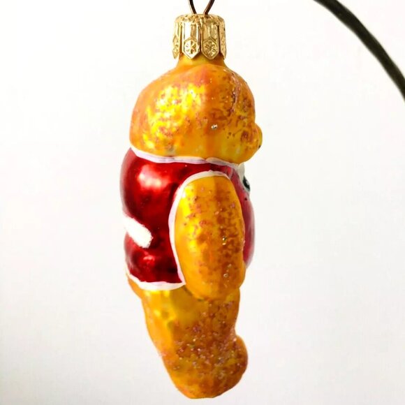 NEW Authentic Christopher Radko TEDDY BEAR Gold Tiny Tedy HandMade Glass Ornamet - Picture 6 of 7